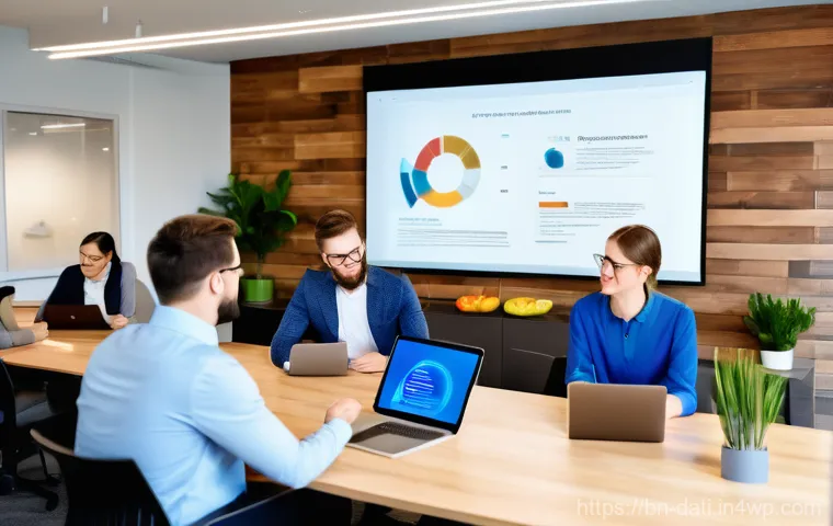 데이터 과학 팀 빌딩을 위한 최적화 팁 - "An energetic group of young professionals participating in a hands-on workshop focused on advanced ...