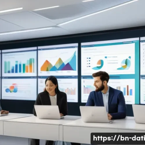 데이터 과학 워크플로우를 위한 Agile 방법론 - A diverse data science team, composed of men and women of various ethnicities, actively collaboratin...