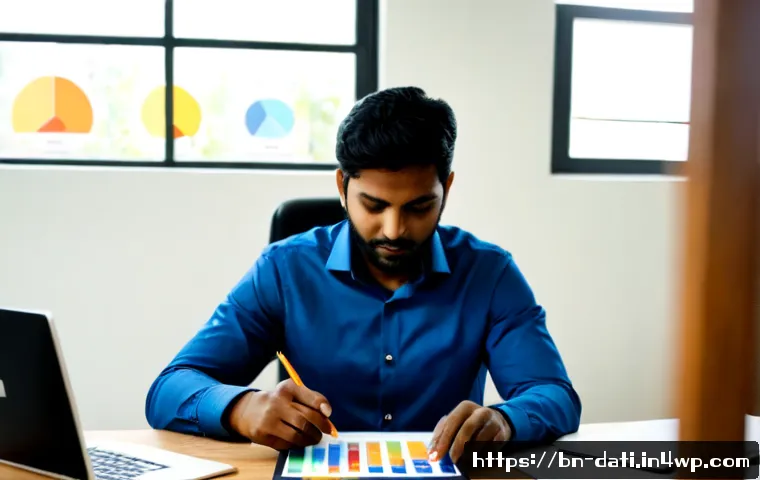 최신 데이터 과학 트렌드에 따른 워크플로우 개선 - Photorealistic modern data science workflow improvement scene, Bangladeshi data analyst in a bright ...